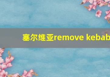 塞尔维亚remove kebab